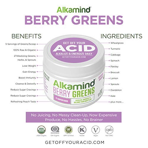 Get Off Your Acid with Acid-Kicking Greens Powder – 5 Servings of Organic Greens in Every Scoop