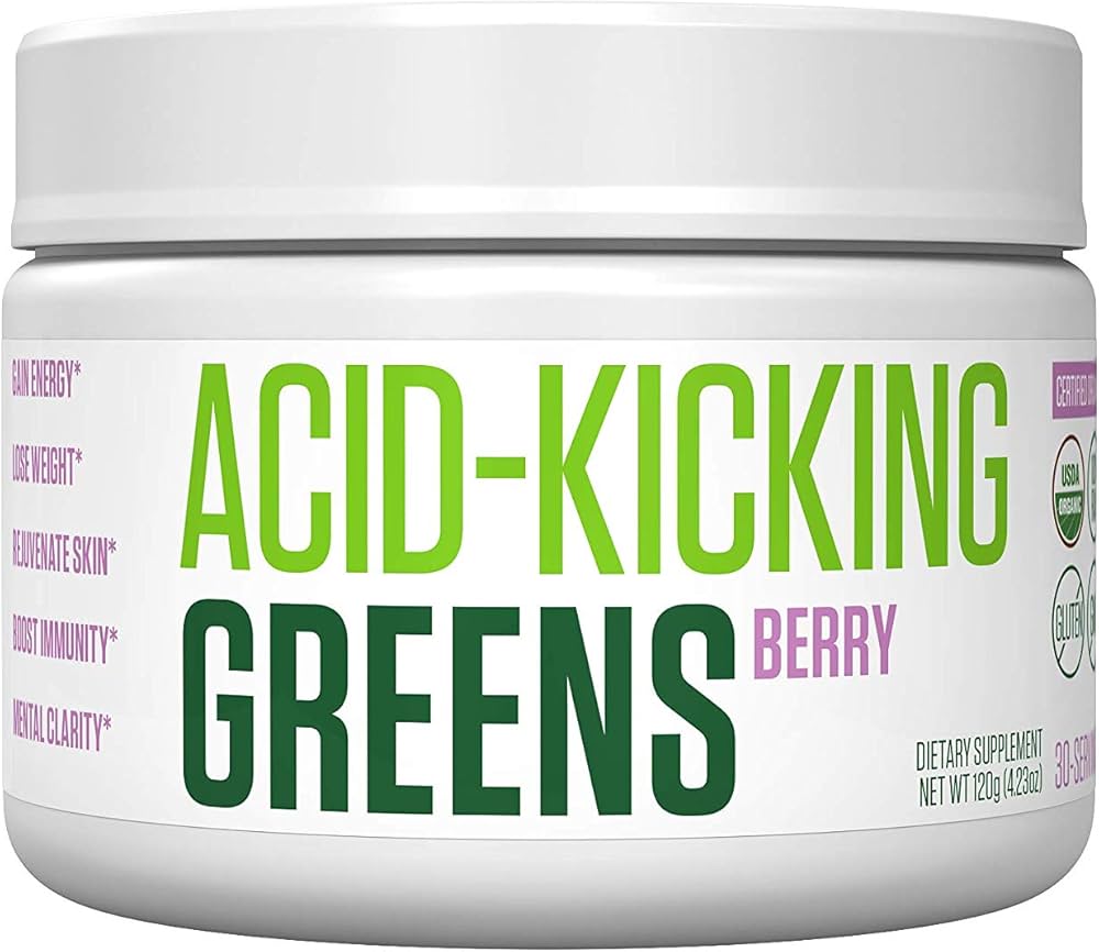 Get Off Your Acid with Acid-Kicking Greens Powder – 5 Servings of Organic Greens in Every Scoop