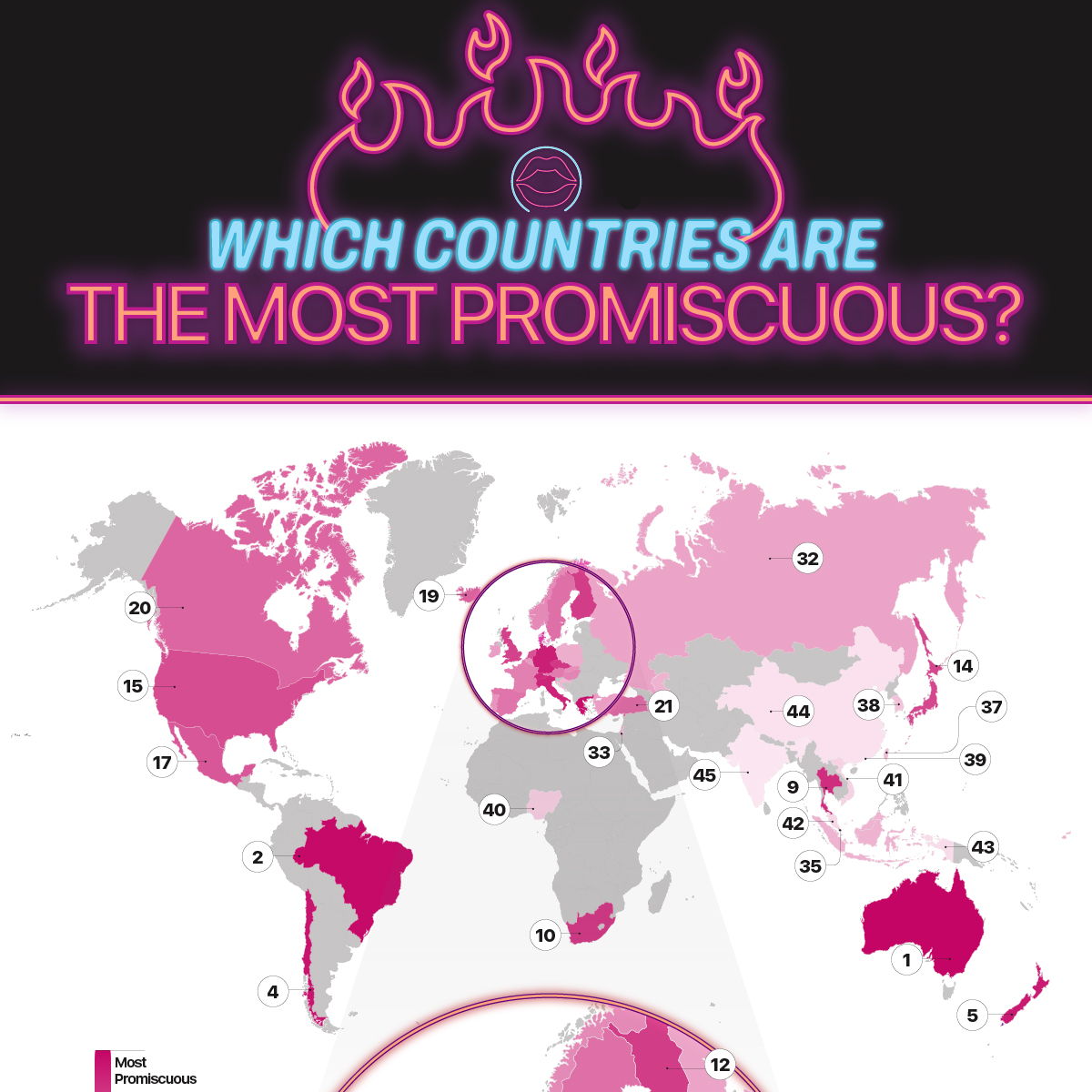 Top 10 Countries with the Horniest Women According to Global Surveys