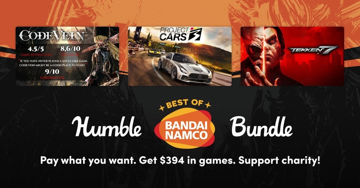 Get the Best of Bandai Namco with the Humble Bundle: Code Vein, Project Cars 3 & More