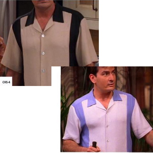 Get the Iconic Look, Charlie Sheen Shirts in Two and a Half Men Style Guide